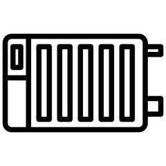 Heating outline style icon