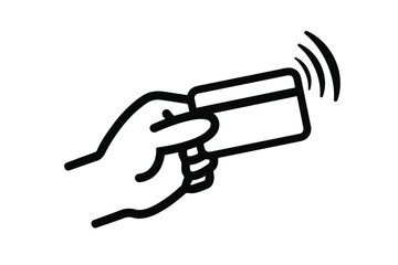 credit card icon on white background	