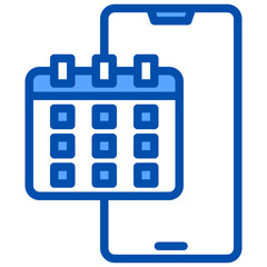 Calendar blue style icon