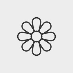 Flower icon isolated on background. Plants symbol modern, simple, vector, icon for website design, mobile app, ui. Vector Illustration