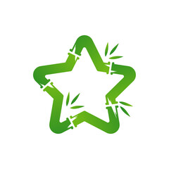 Star Bamboo logo vector template, Creative Bamboo logo design concepts