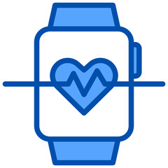 Smartwatch blue style icon