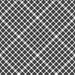 Black and White Chevron Plaid Tartan textured Seamless Pattern Design