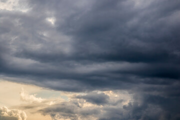 Storm clouds background, dramatic sky.