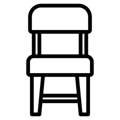 Chair line icon