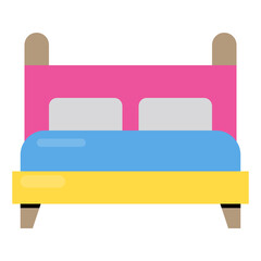 Bed flat icon