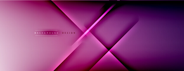 Abstract background - lines composition created with lights and shadows. Technology or business digital template. Trendy simple fluid color gradient abstract background with dynamic