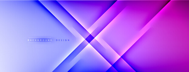 Abstract background - lines composition created with lights and shadows. Technology or business digital template. Trendy simple fluid color gradient abstract background with dynamic