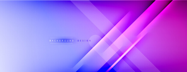 Abstract background - lines composition created with lights and shadows. Technology or business digital template. Trendy simple fluid color gradient abstract background with dynamic