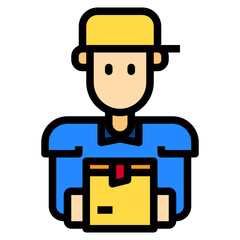 Courier line icon