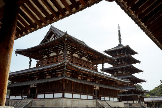 Horyuji Temple in Nara.
