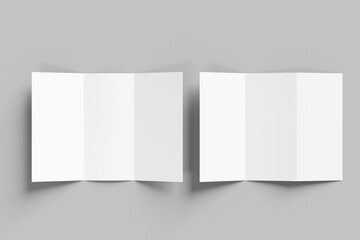 Trifold brochure mockup