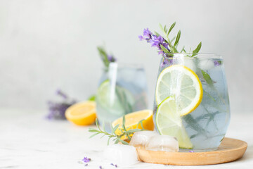 Lemonade with lavender.