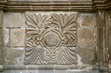 Details of the Relief on the Facade of Basilica of San Francisco, a Historic Baroque Church in La Paz, Capital City of Bolivia, South America