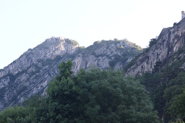 Obraz premium view of the top of the mountain