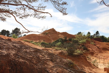 red rock canyon from the Roussillon Ocres