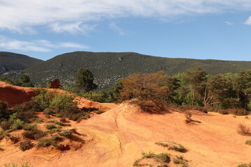 red rock canyon from the Roussillon Ocres