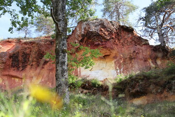 Obraz premium red rock canyon from the Roussillon Ocres