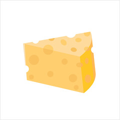 Cheese Icon Design, Flat Design