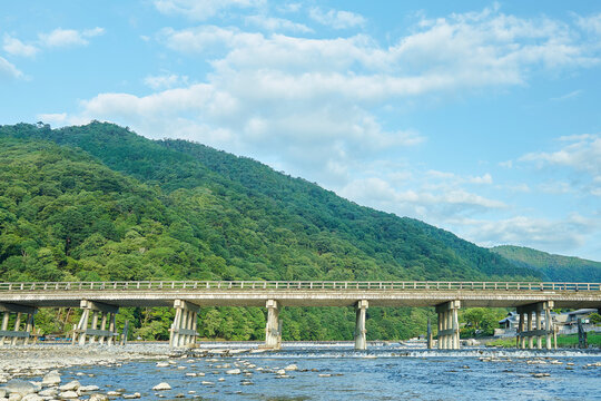 Togetsu-kyo Bridge which I photographed from all over the one of a river
