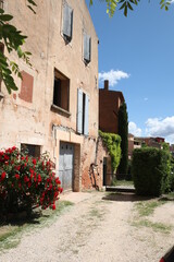 Naklejka na ściany i meble View of the city of Roussillon