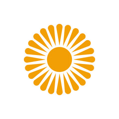sun logo template vector icon
