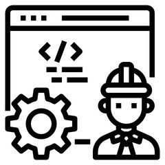 Browser outline icon