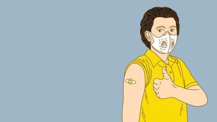 Vaccination to build immunity against covid-19 virus. Let people have confidence in safety.