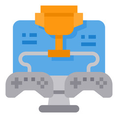 Trophy flat icon