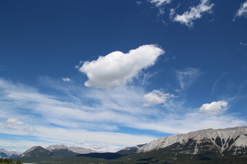 Fototapeta premium Summer Sky, Nordegg, Alberta
