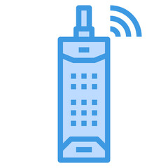 Mobile Phone blue outline icon