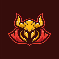Warrior Knight Soldier Mascot E-sports Logo Character