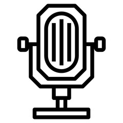 Microphone outline icon