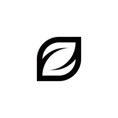 z initial leaf logo design vector template