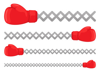 Boxing gloves vector design illustration isolated on white background