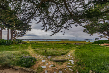 Botanical Garden of Ile de Batz (Roscoff), Finistere, Brittany, France