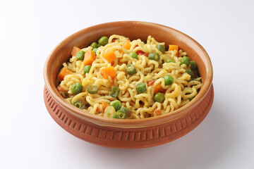 Instant Noodles in the Bowl