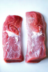 raw uncooked pork tenderloin