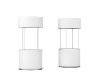 Round promotional counter