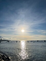 Obraz premium sunset over the sea