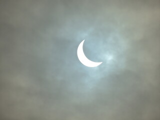 Fototapeta na wymiar solar eclipse 2015