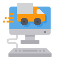 Logistics flat icon