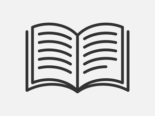 Guide icon vector, user manual. Service information document, instruction.