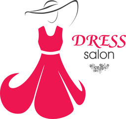 Stylish logo design for dress salon