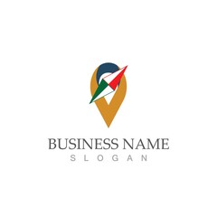 compass logo template vector icon illustration