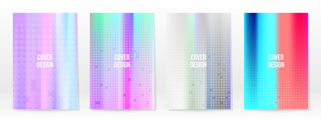 Holographic Poster Set Iridescent Technology Cover