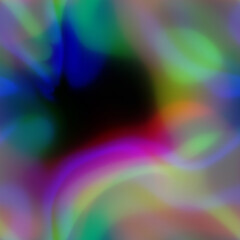 Blurred solarized ombre seamless texture. Trendy soft multicolor digital lens flare gradient style. Modern trendy fashion print. © Limolida Studio