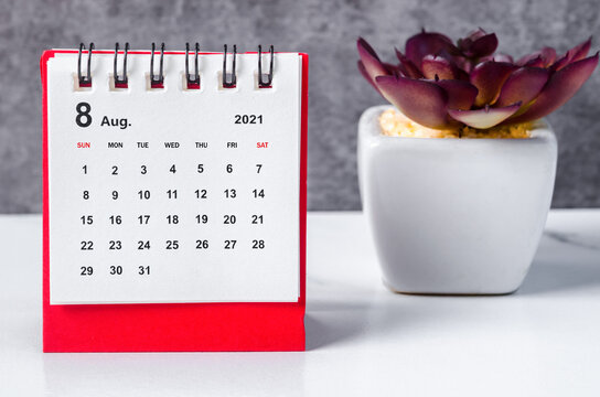 Mini Calendar August 2021.