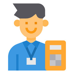 Businessman flat icon
