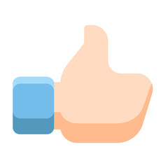 Fototapeta premium hand icons thumb up, like icon. with flat icon style vector with color